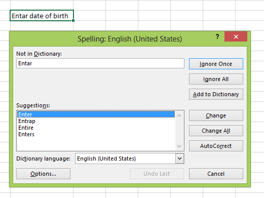 spell-check-in-excel-2010